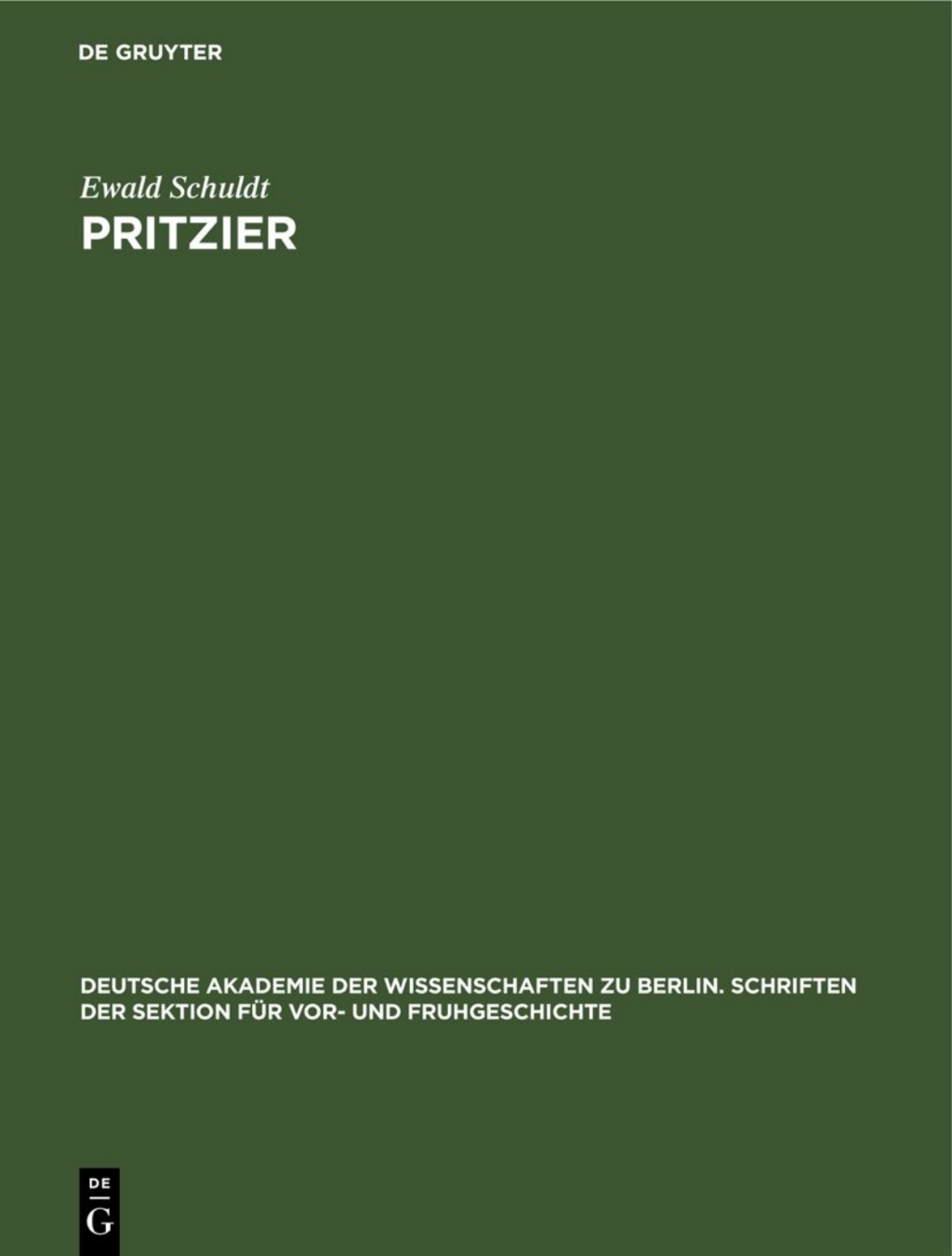 Pritzier Ein Urnenfriedhof der spÃ¤ten rÃ¶mischen Kaiserzeit in Mecklenburg 1st Edition â€“ PDF/EPUB Version Downloadable