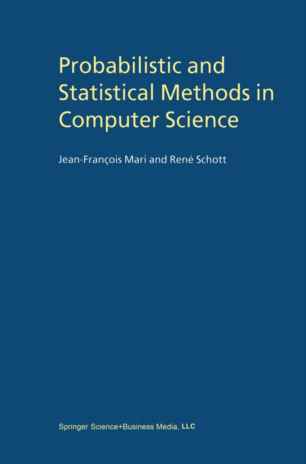 Probabilistic and Statistical Methods in Computer Science  â€“ PDF/EPUB Version Downloadable