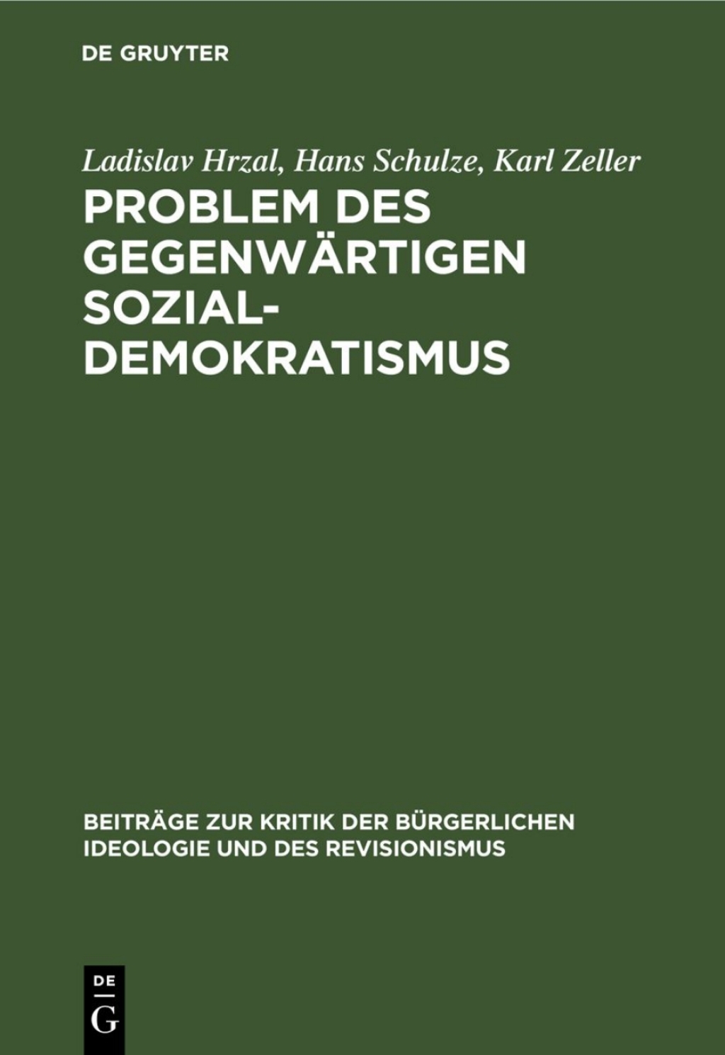Problem des gegenwÃ¤rtigen Sozial-Demokratismus 1st Edition â€“ PDF/EPUB Version Downloadable