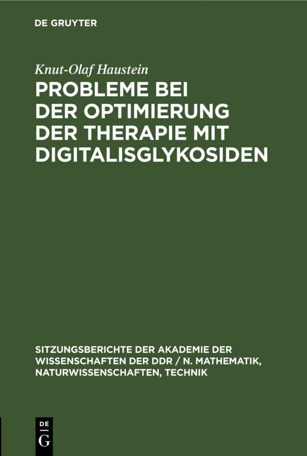 Probleme bei der Optimierung der Therapie mit Digitalisglykosiden 1st Edition â€“ PDF/EPUB Version Downloadable