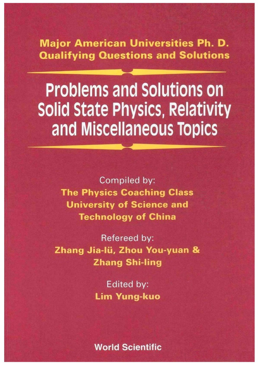 Problems and Solutions on Solid State Physics, Relativity and Miscellaneous Topics  â€“ PDF/EPUB Version Downloadable