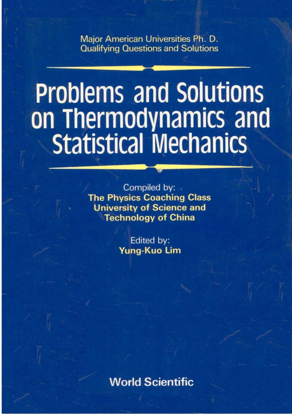 Problems and Solutions on Thermodynamics and Statistical Mechanics  â€“ PDF/EPUB Version Downloadable
