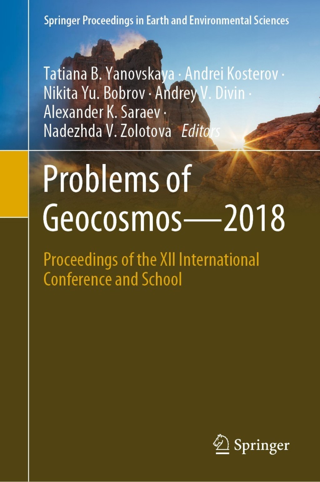 Problems of Geocosmosâ€“2018 Proceedings of the XII International Conference and School  â€“ PDF/EPUB Version Downloadable