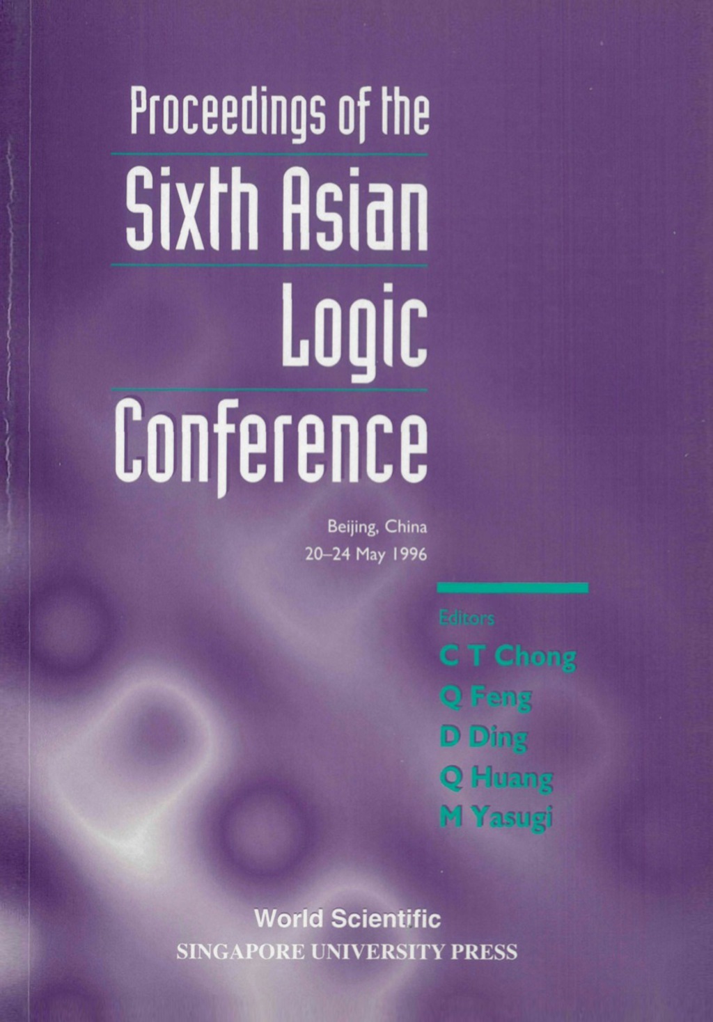 PROC OF THE 6TH ASIAN LOGIC CONF  â€“ PDF/EPUB Version Downloadable