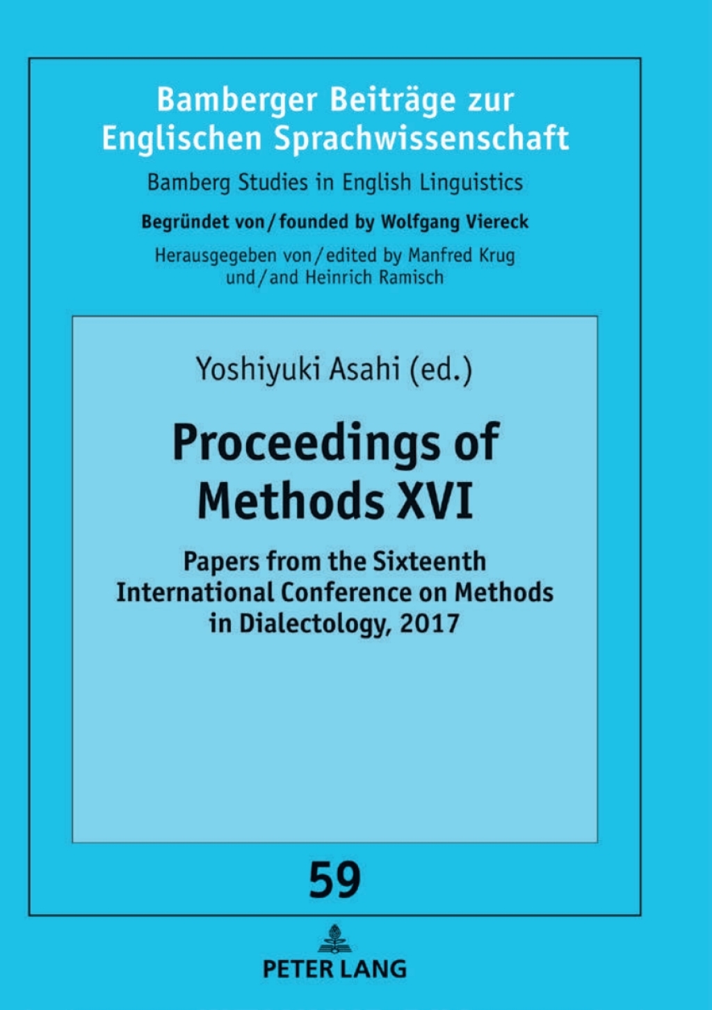 Proceedings of Methods XVI Papers from the sixteenth international conference on Methods in Dialectology, 2017 1st Edition â€“ PDF/EPUB Version Downloadable
