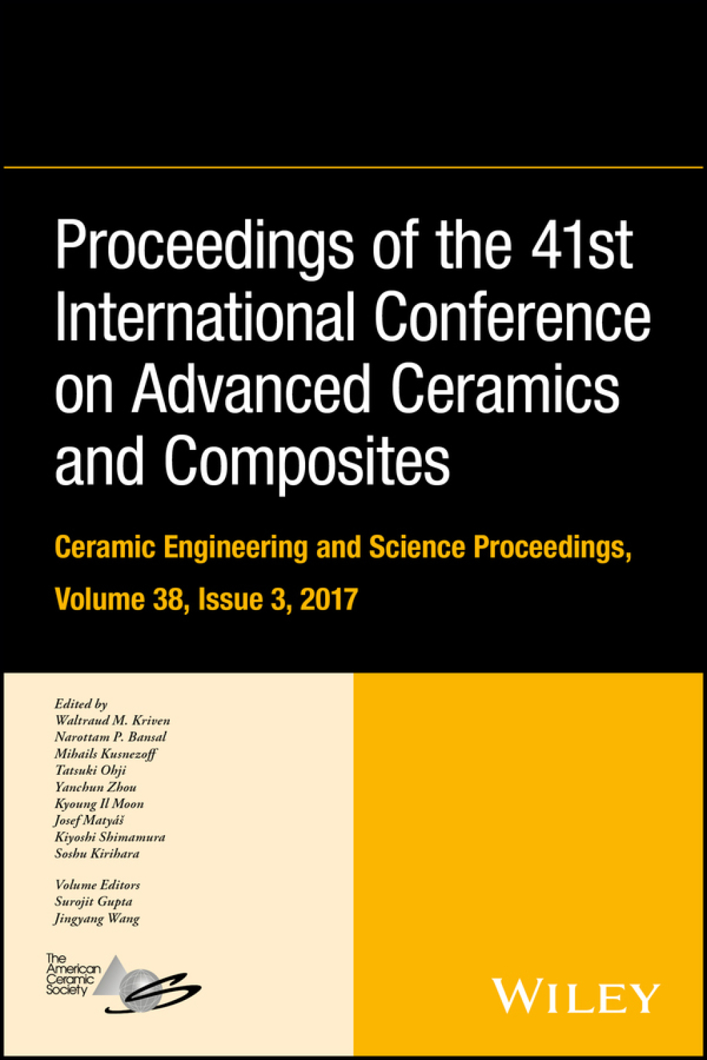 Proceedings of the 41st International Conference on Advanced Ceramics and Composites 1st Edition â€“ PDF/EPUB Version Downloadable
