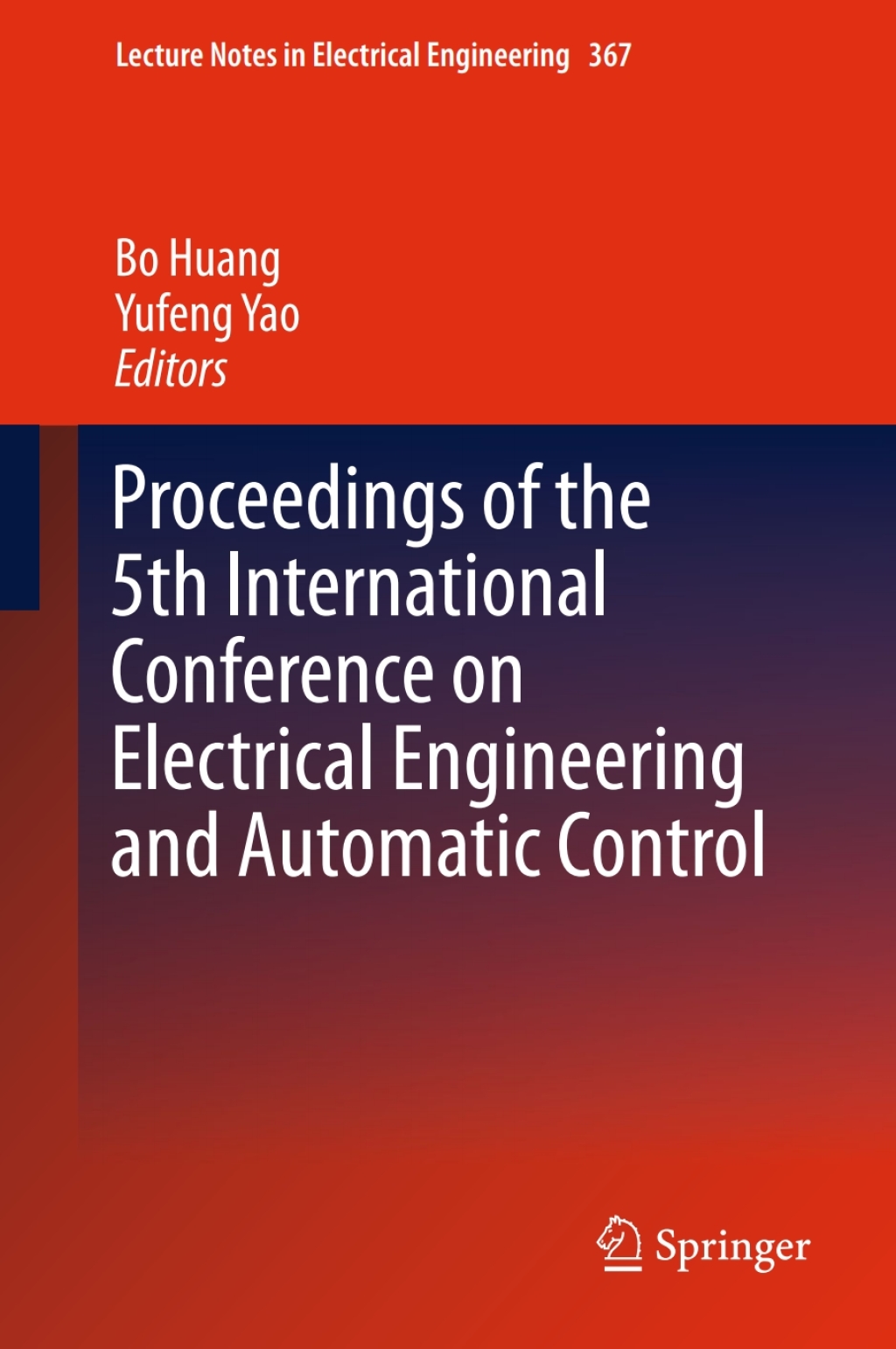 Proceedings of the 5th International Conference on Electrical Engineering and Automatic Control  â€“ PDF/EPUB Version Downloadable