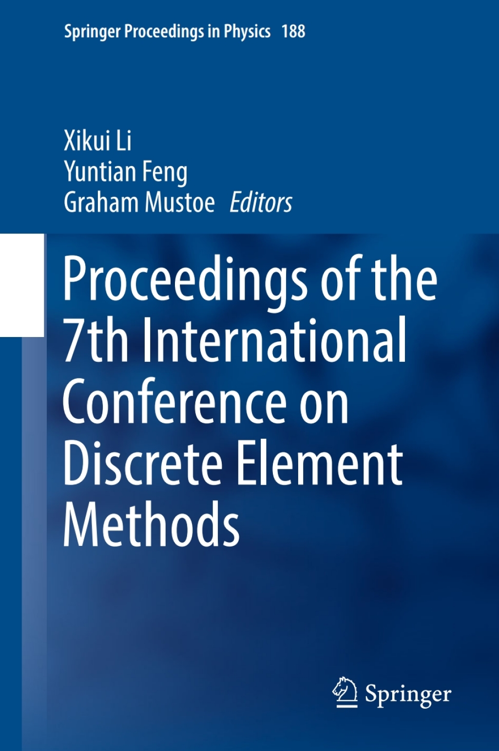 Proceedings of the 7th International Conference on Discrete Element Methods  â€“ PDF/EPUB Version Downloadable