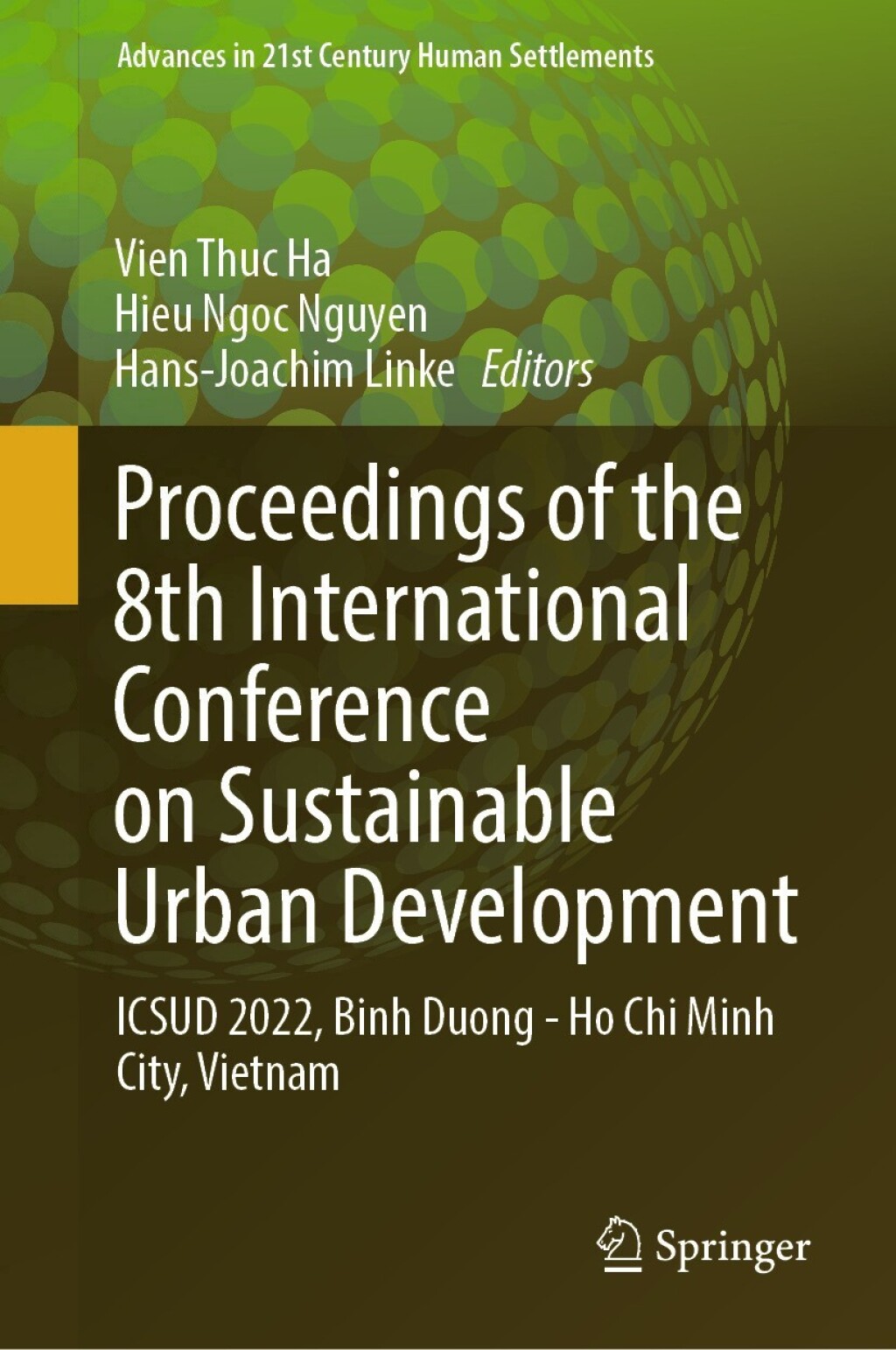 Proceedings of the 8th International Conference on Sustainable Urban ...
