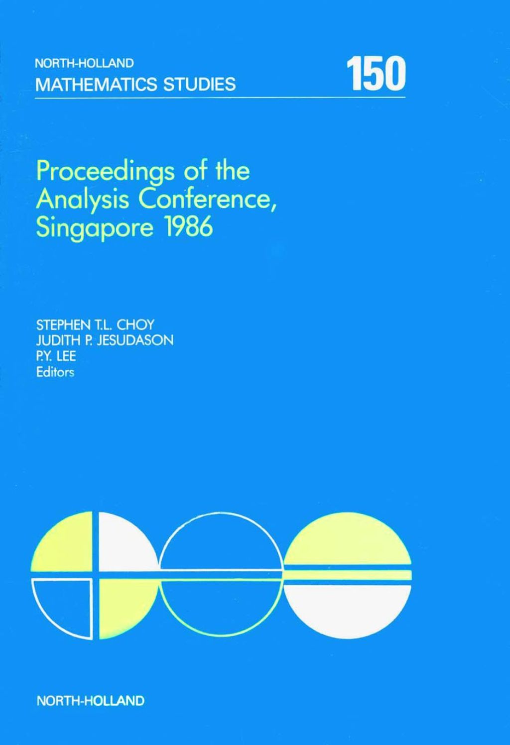 Proceedings of the Analysis Conference, Singapore 1986  â€“ PDF/EPUB Version Downloadable