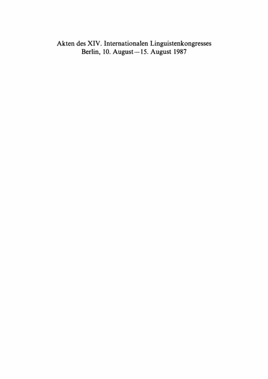 Proceedings of the Fourteenth International Congress of Linguists. Volume 3 1st Edition â€“ PDF/EPUB Version Downloadable