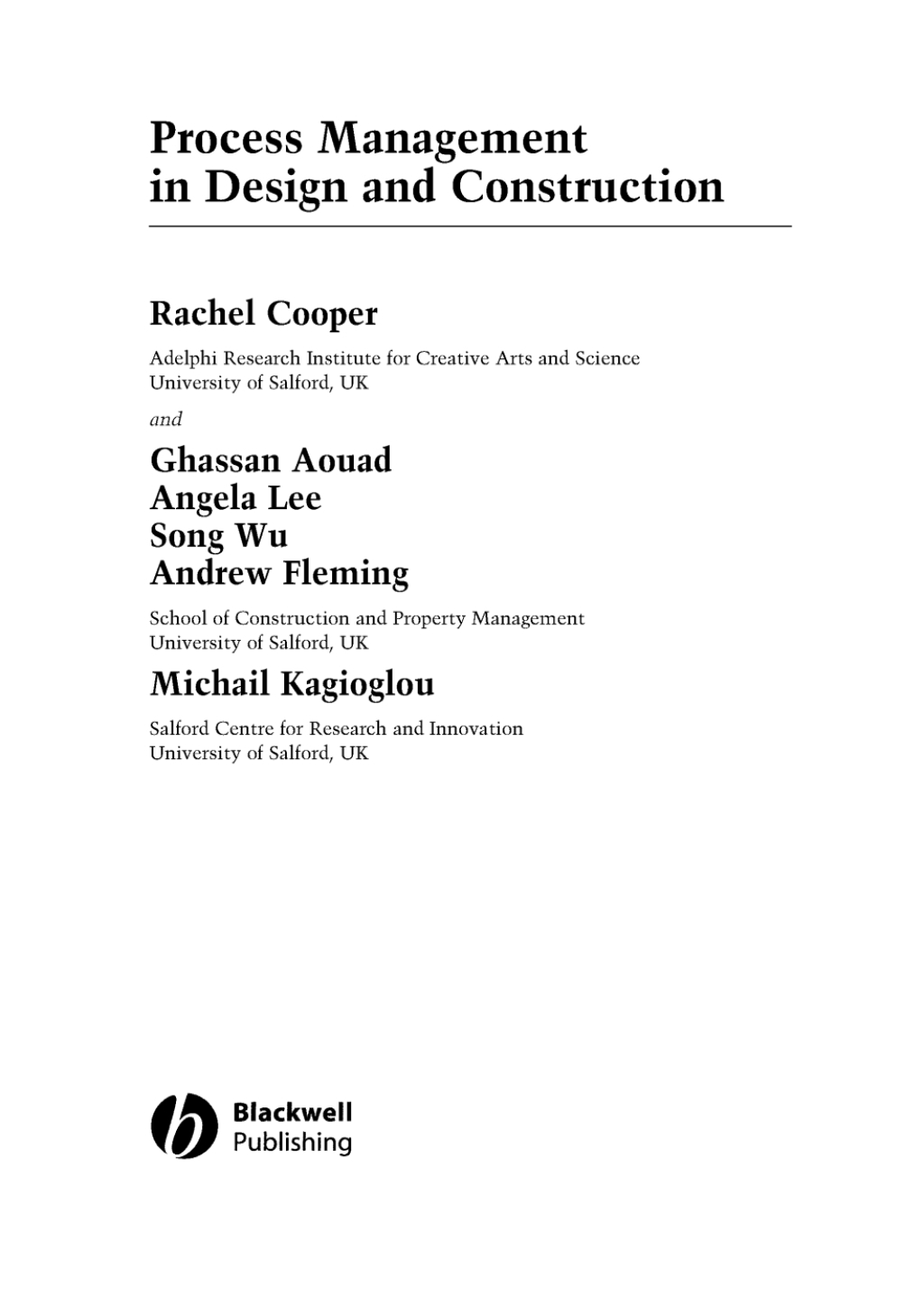 Process Management in Design and Construction 1st Edition â€“ PDF/EPUB Version Downloadable