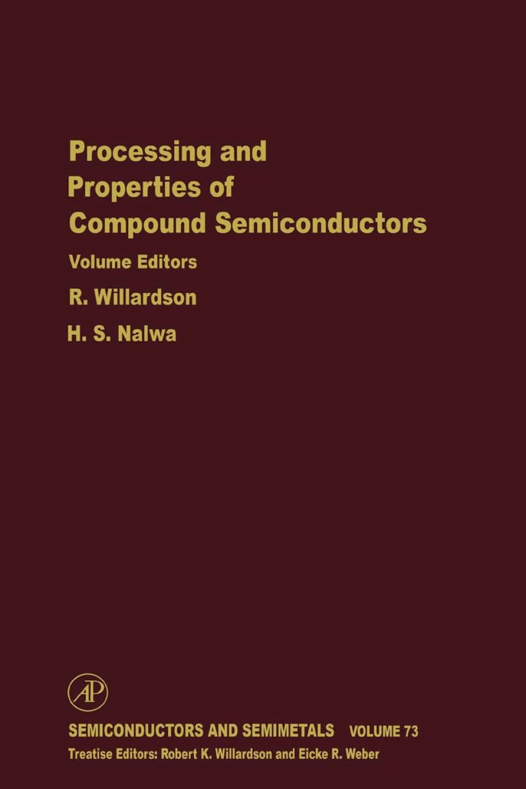 Processing and Properties of Compound Semiconductors – PDF/EPUB Version Downloadable