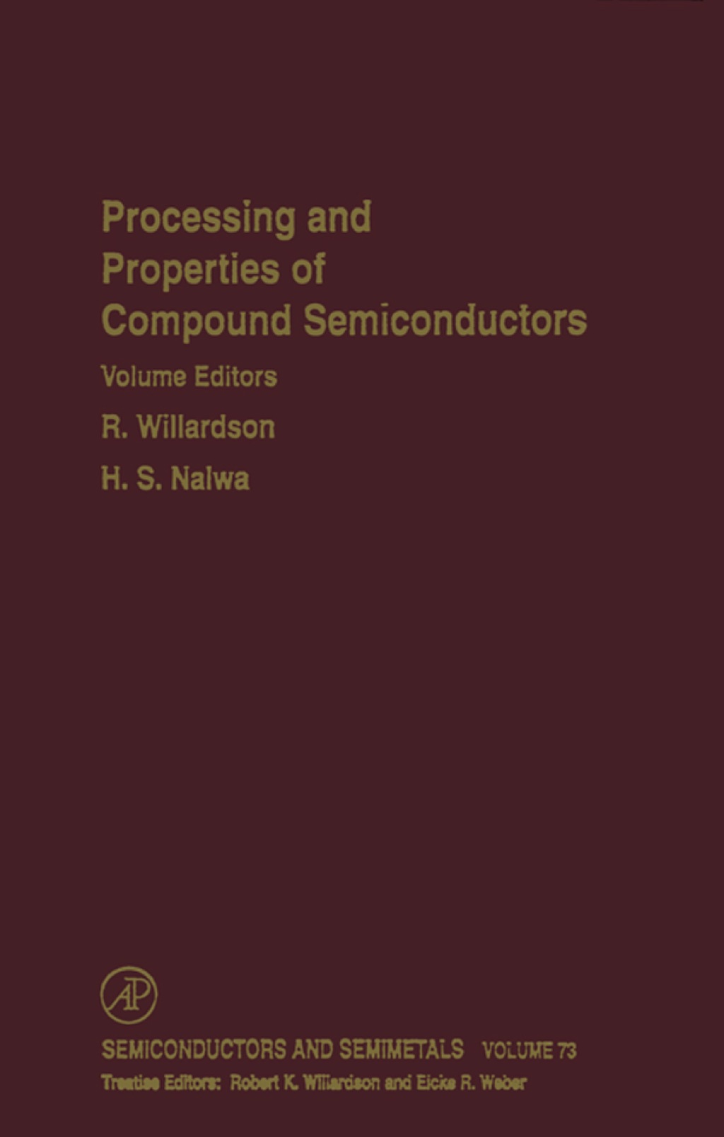 Processing and Properties of Compound Semiconductors  â€“ PDF/EPUB Version Downloadable