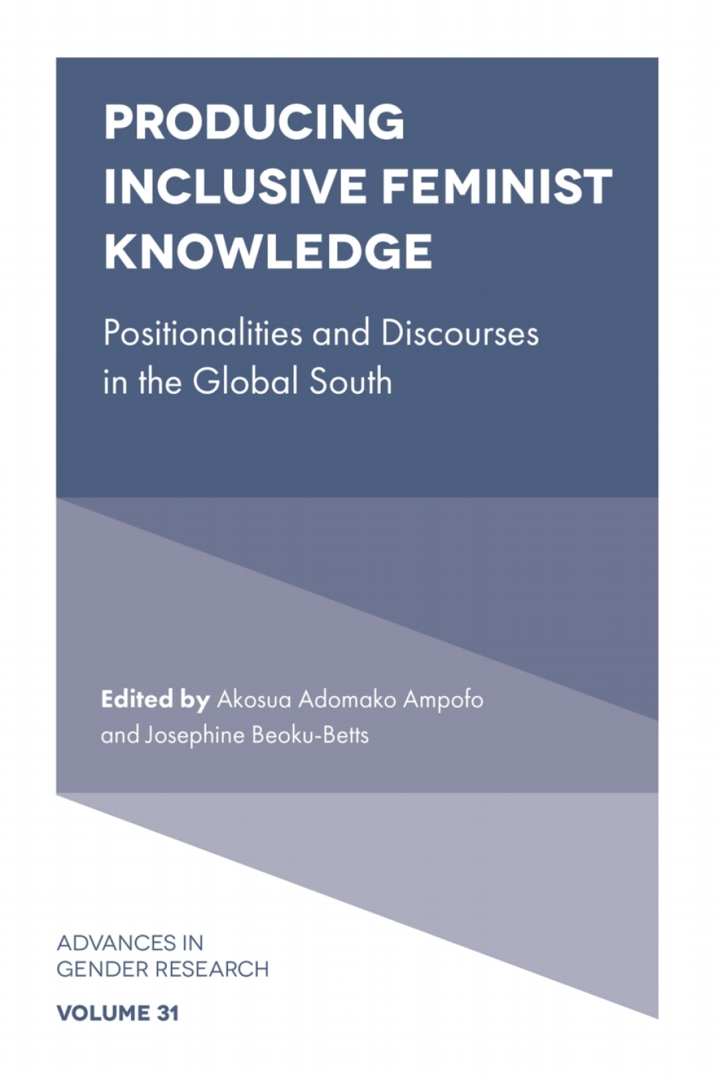 Producing Inclusive Feminist Knowledge Positionalities and Discourses in the Global South  â€“ PDF/EPUB Version Downloadable
