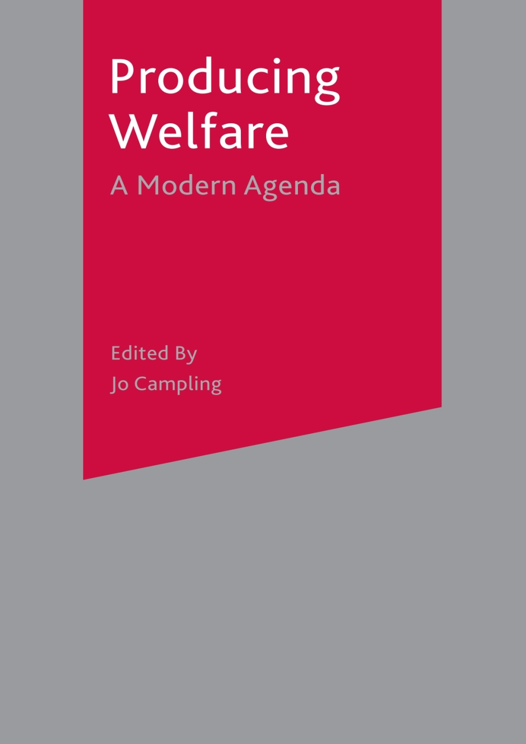 Producing Welfare A Modern Agenda 1st Edition â€“ PDF/EPUB Version Downloadable