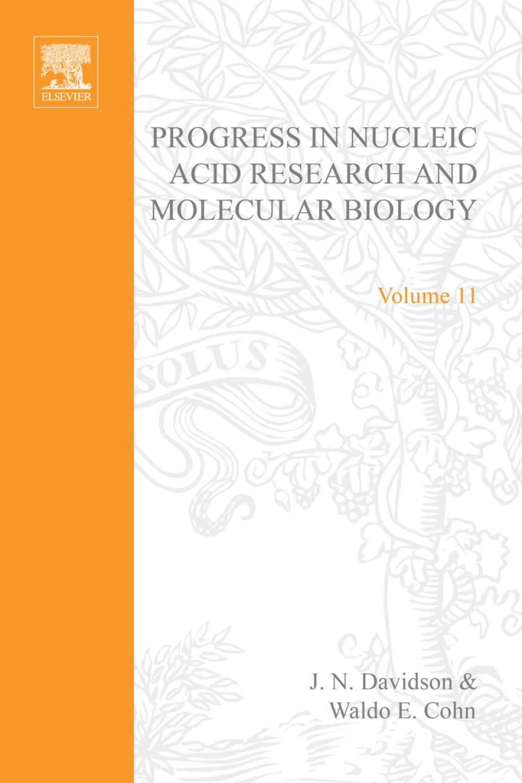 PROG NUCLEIC ACID RES&MOLECULAR BIO V11  â€“ PDF/EPUB Version Downloadable