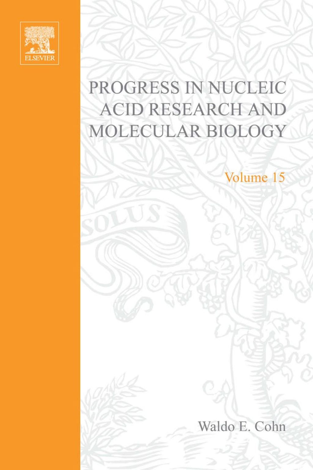 PROG NUCLEIC ACID RES&MOLECULAR BIO V15  â€“ PDF/EPUB Version Downloadable
