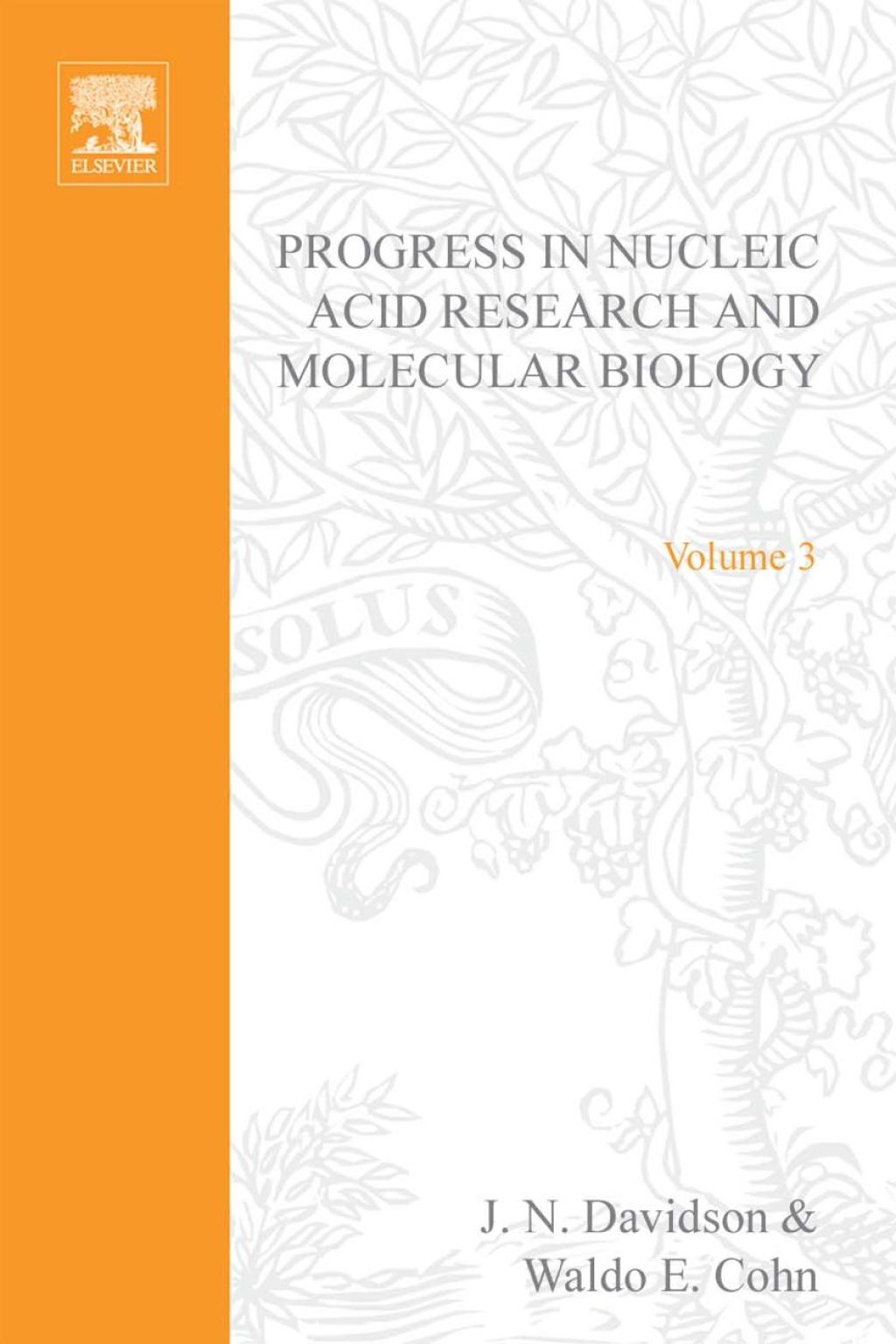PROG NUCLEIC ACID RES&MOLECULAR BIO V3  â€“ PDF/EPUB Version Downloadable