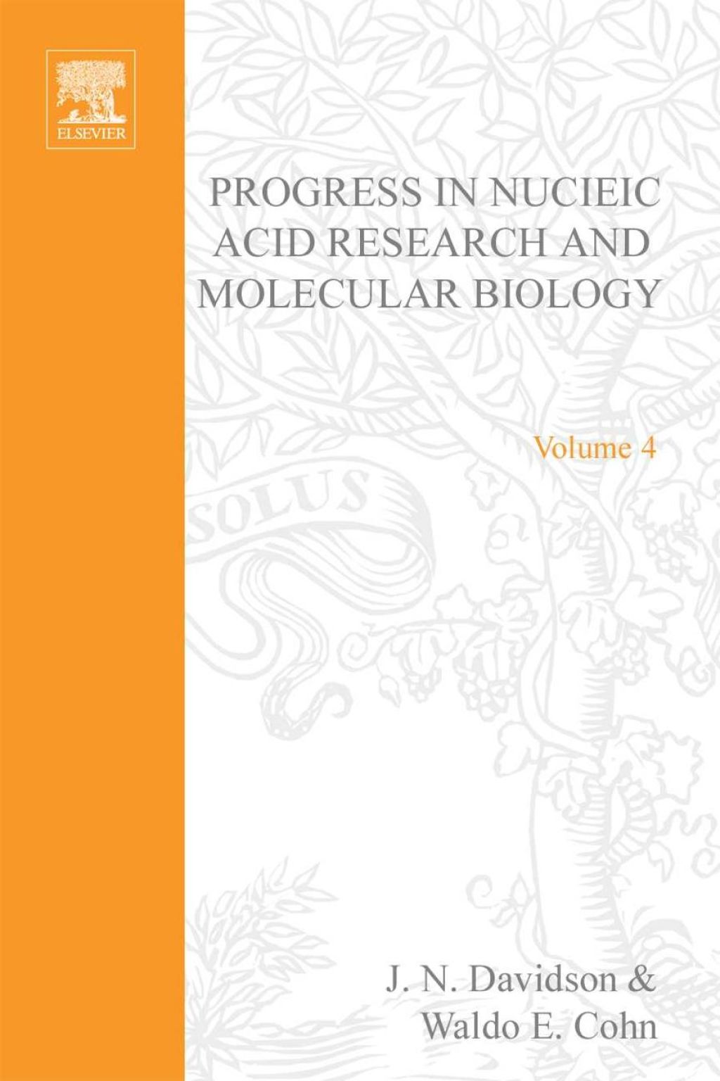 PROG NUCLEIC ACID RES&MOLECULAR BIO V4  â€“ PDF/EPUB Version Downloadable