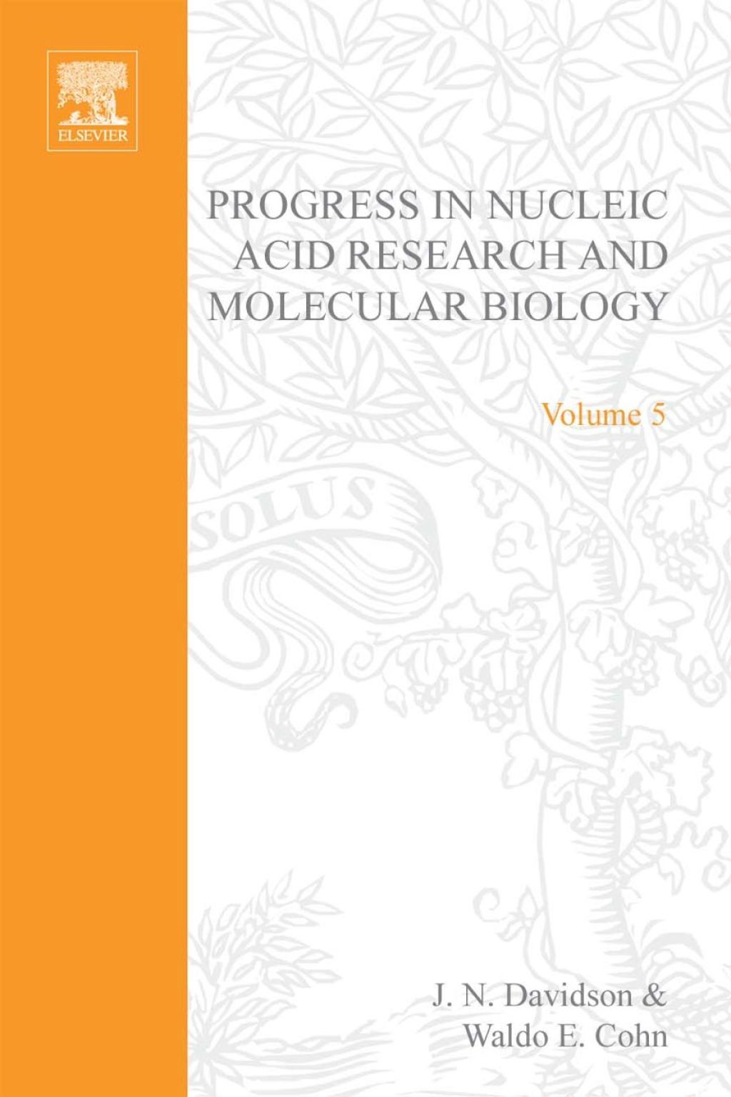 PROG NUCLEIC ACID RES&MOLECULAR BIO V5  â€“ PDF/EPUB Version Downloadable