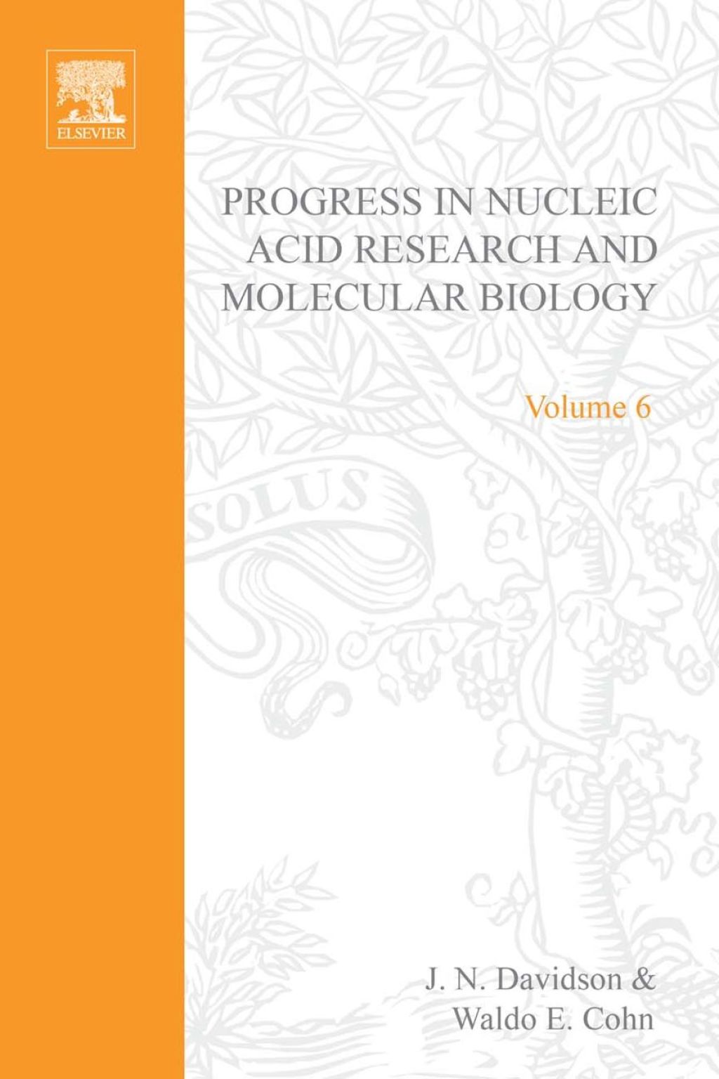 PROG NUCLEIC ACID RES&MOLECULAR BIO V6  â€“ PDF/EPUB Version Downloadable