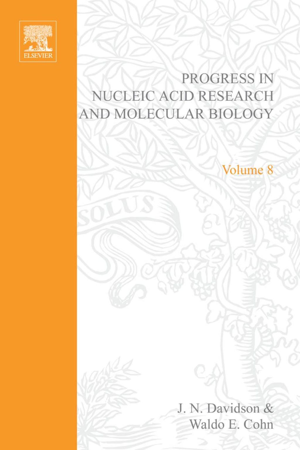 PROG NUCLEIC ACID RES&MOLECULAR BIO V8  â€“ PDF/EPUB Version Downloadable