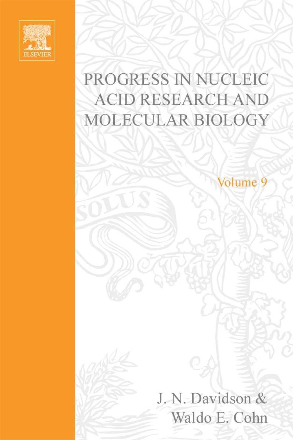 PROG NUCLEIC ACID RES&MOLECULAR BIO V9  â€“ PDF/EPUB Version Downloadable
