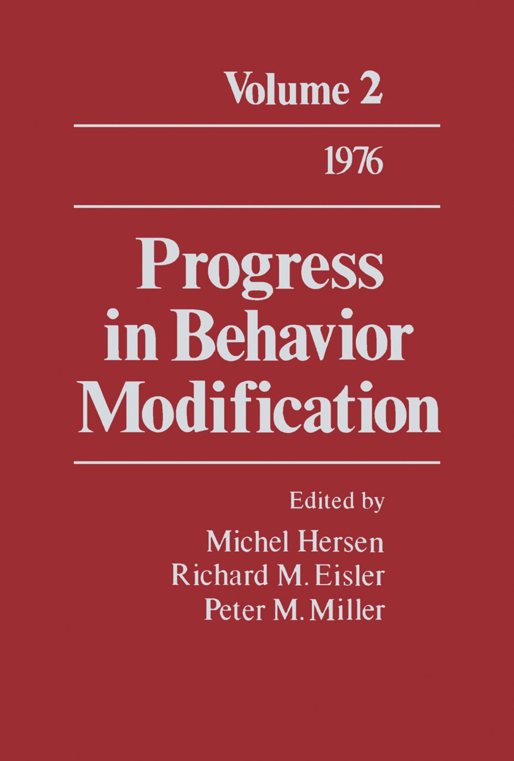 Progress in Behavior Modification Volume 2  â€“ PDF/EPUB Version Downloadable
