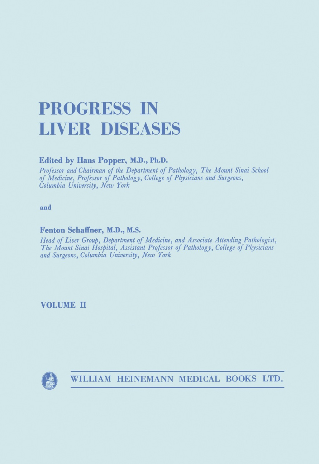 Progress in Liver Diseases Volume 2  â€“ PDF/EPUB Version Downloadable
