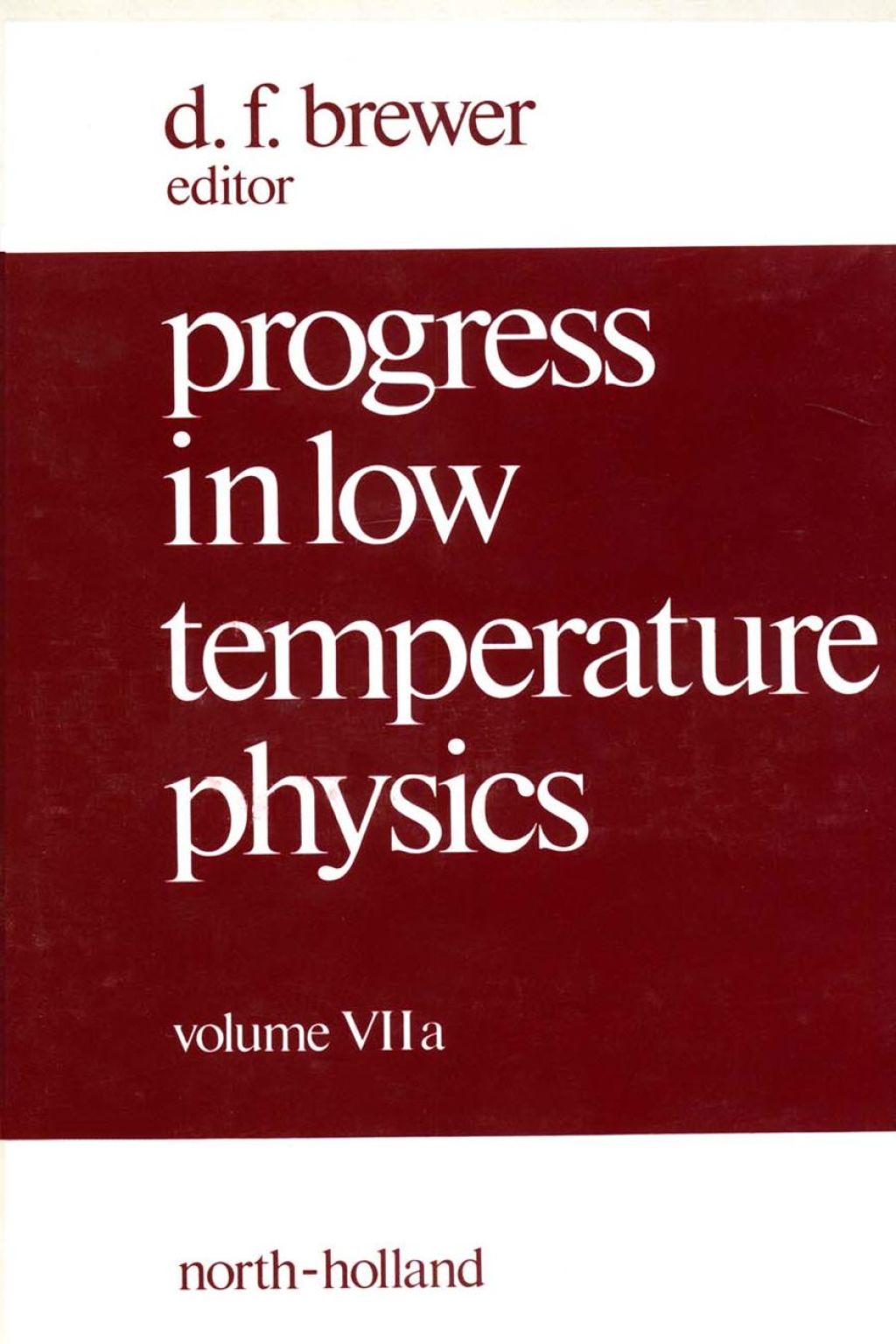 Progress in Low Temperature Physics  â€“ PDF/EPUB Version Downloadable