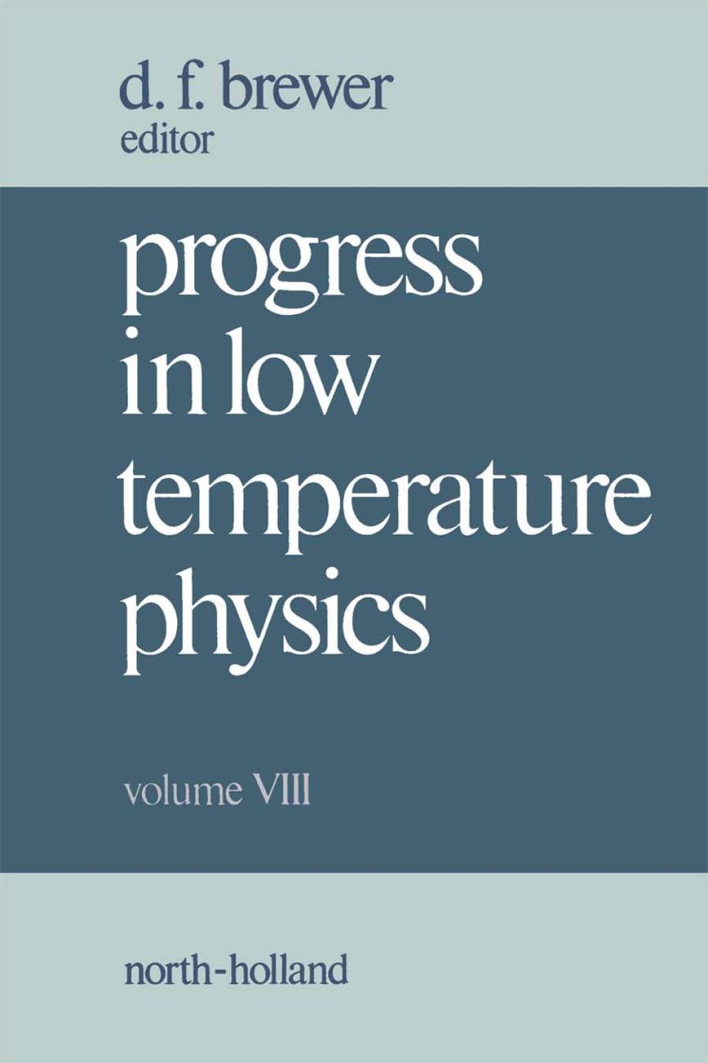Progress in Low Temperature Physics  â€“ PDF/EPUB Version Downloadable