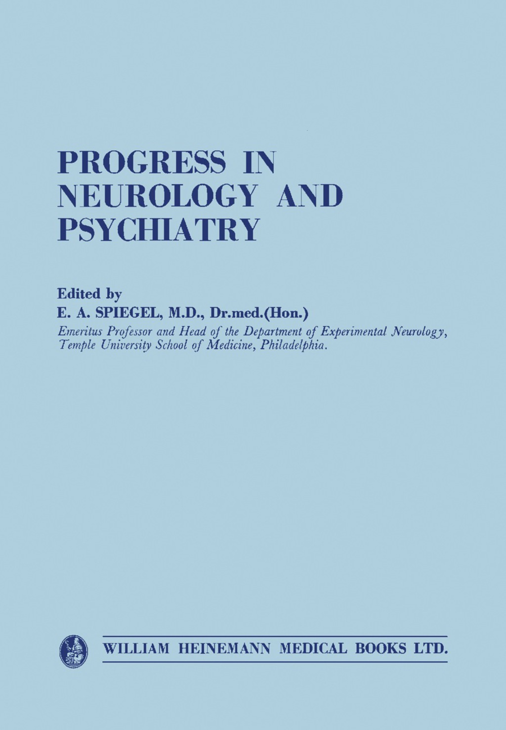 Progress in Neurology and Psychiatry An Annual Review  â€“ PDF/EPUB Version Downloadable