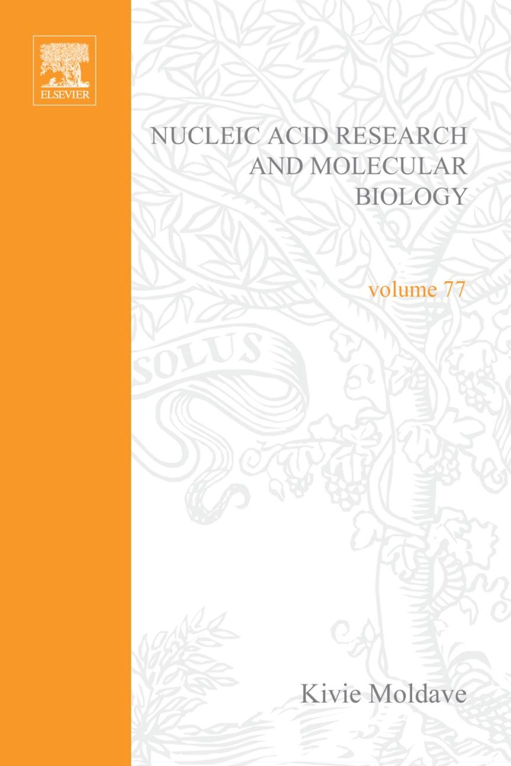 Progress in Nucleic Acid Research and Molecular Biology  â€“ PDF/EPUB Version Downloadable