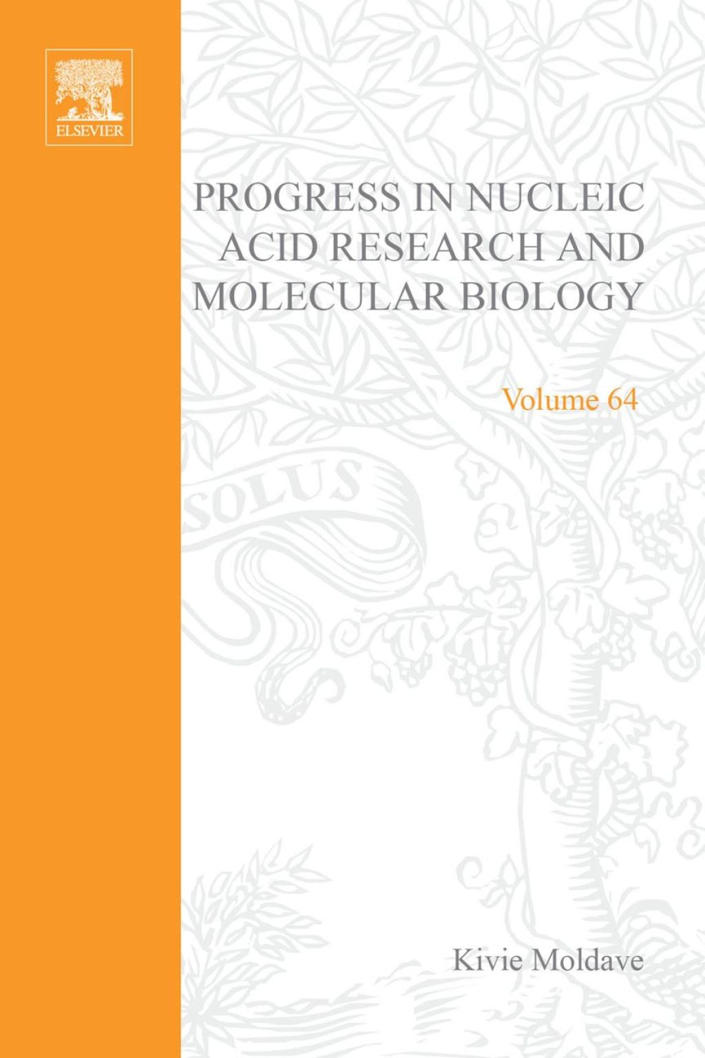 Progress in Nucleic Acid Research and Molecular Biology  â€“ PDF/EPUB Version Downloadable