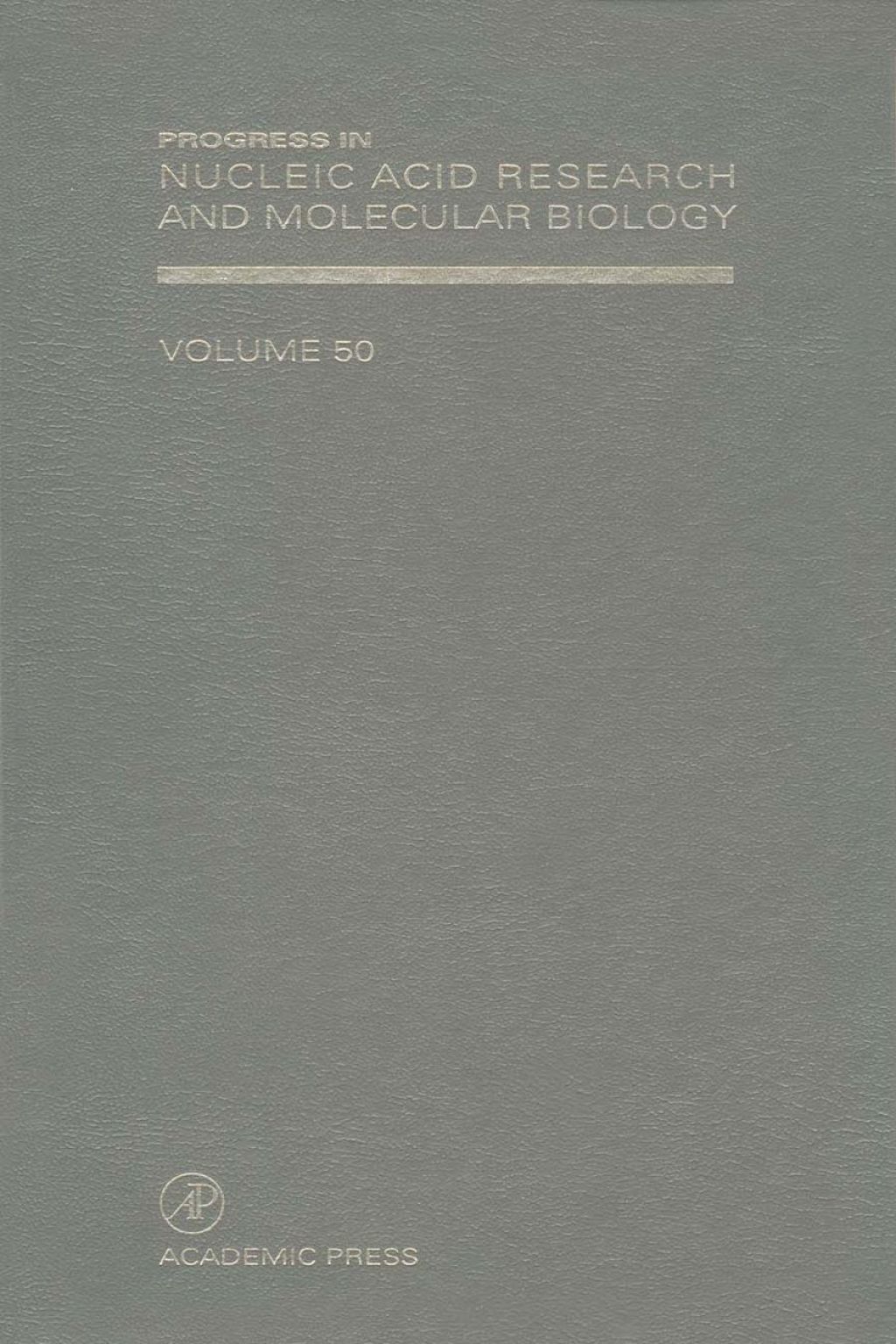 Progress in Nucleic Acid Research and Molecular Biology  â€“ PDF/EPUB Version Downloadable