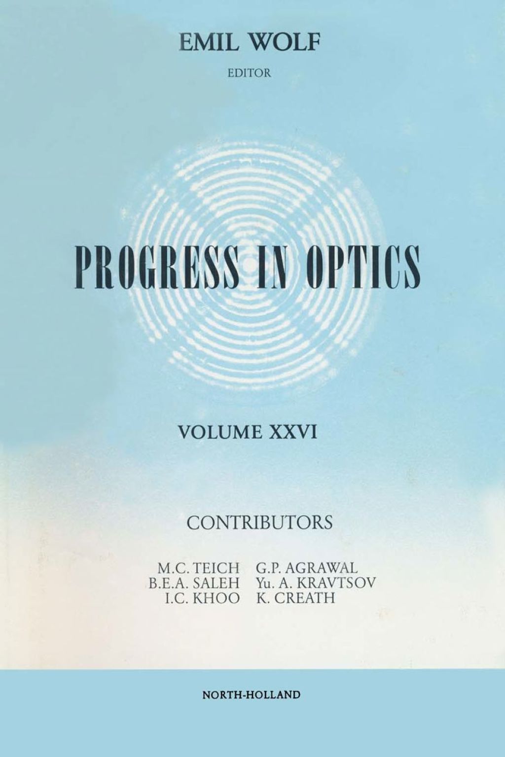 Progress in Optics Volume 26  â€“ PDF/EPUB Version Downloadable