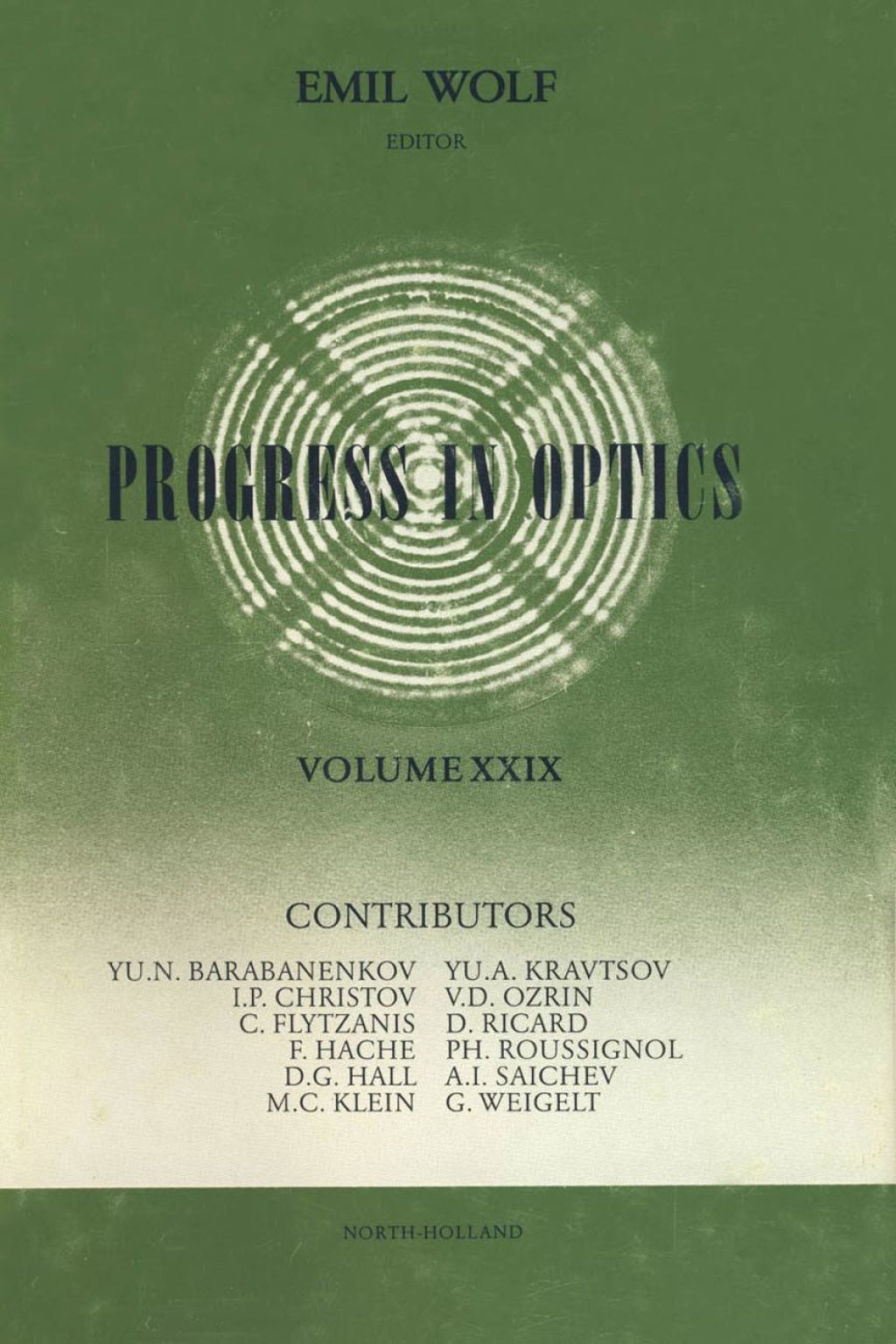Progress in Optics Volume 29  â€“ PDF/EPUB Version Downloadable