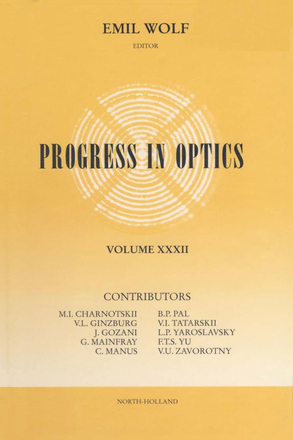 Progress in Optics Volume 32  â€“ PDF/EPUB Version Downloadable