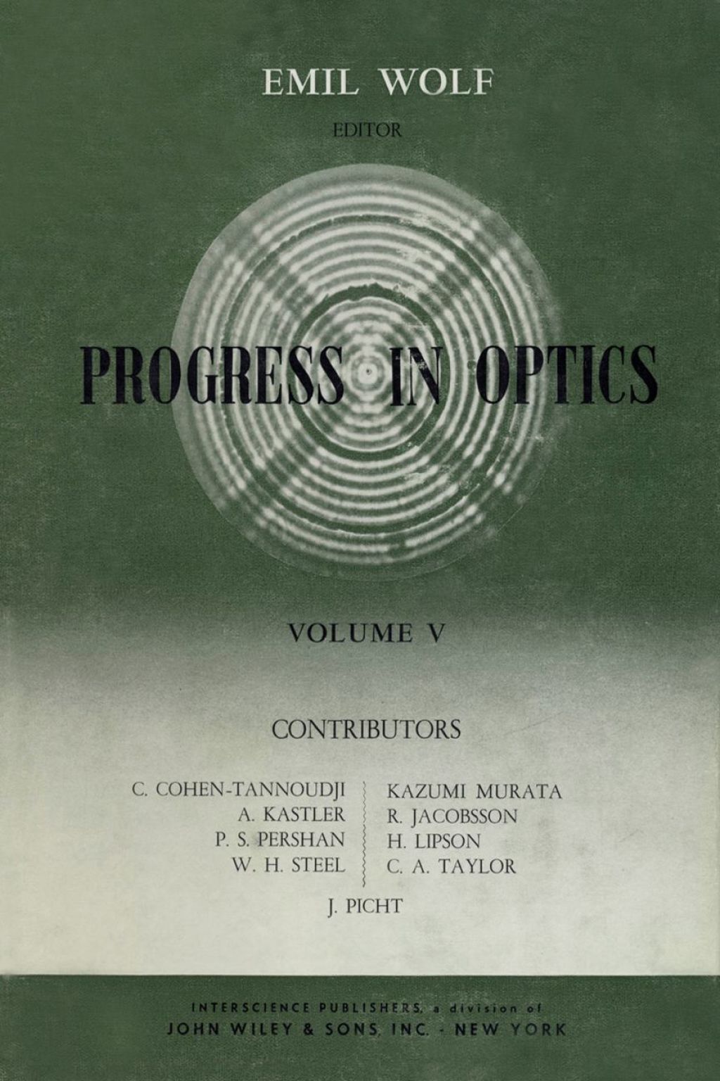Progress in Optics Volume 5  â€“ PDF/EPUB Version Downloadable
