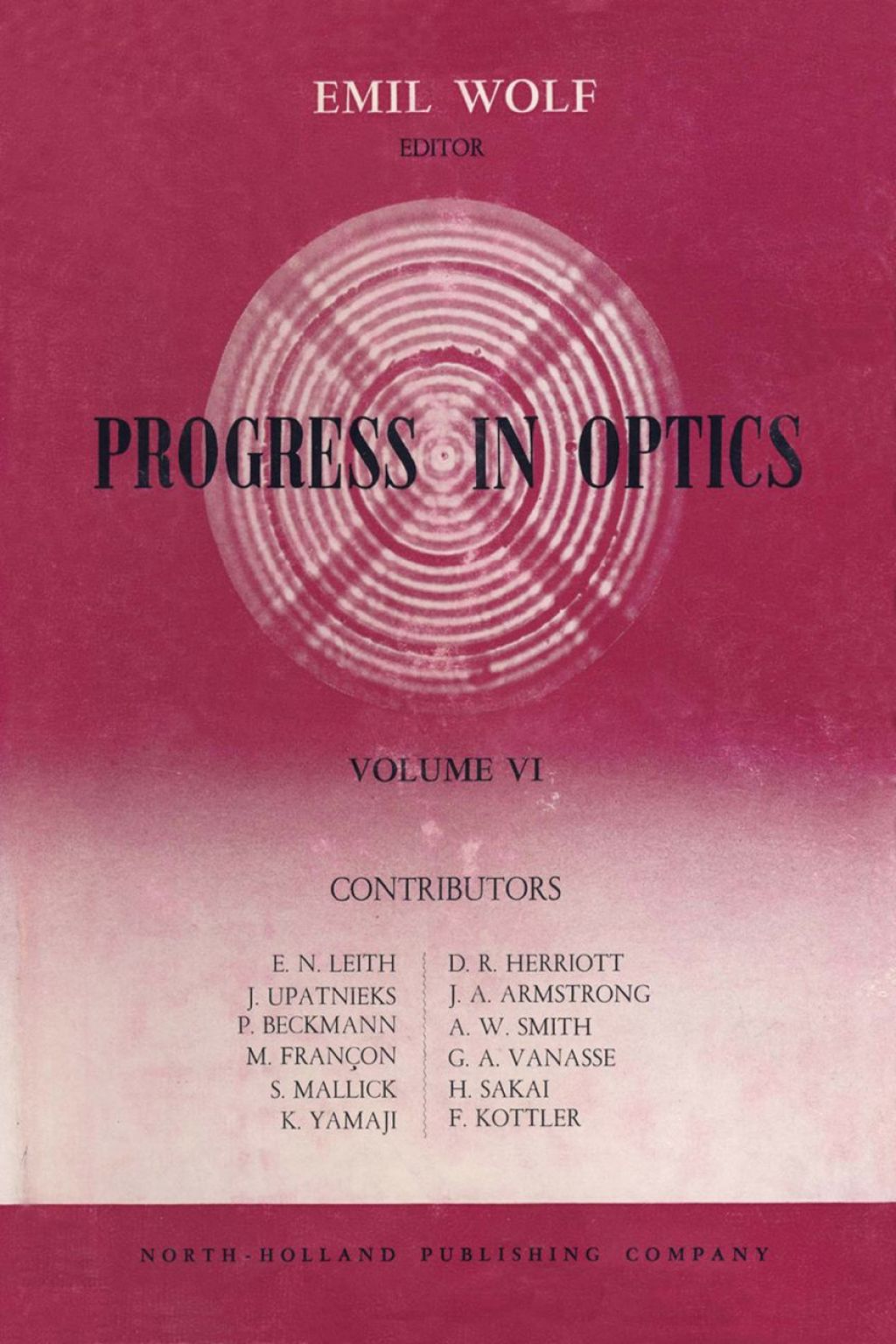 Progress in Optics Volume 6  â€“ PDF/EPUB Version Downloadable