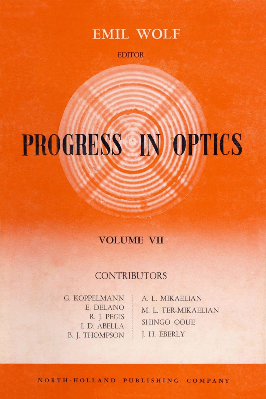 Progress in Optics Volume 7  â€“ PDF/EPUB Version Downloadable