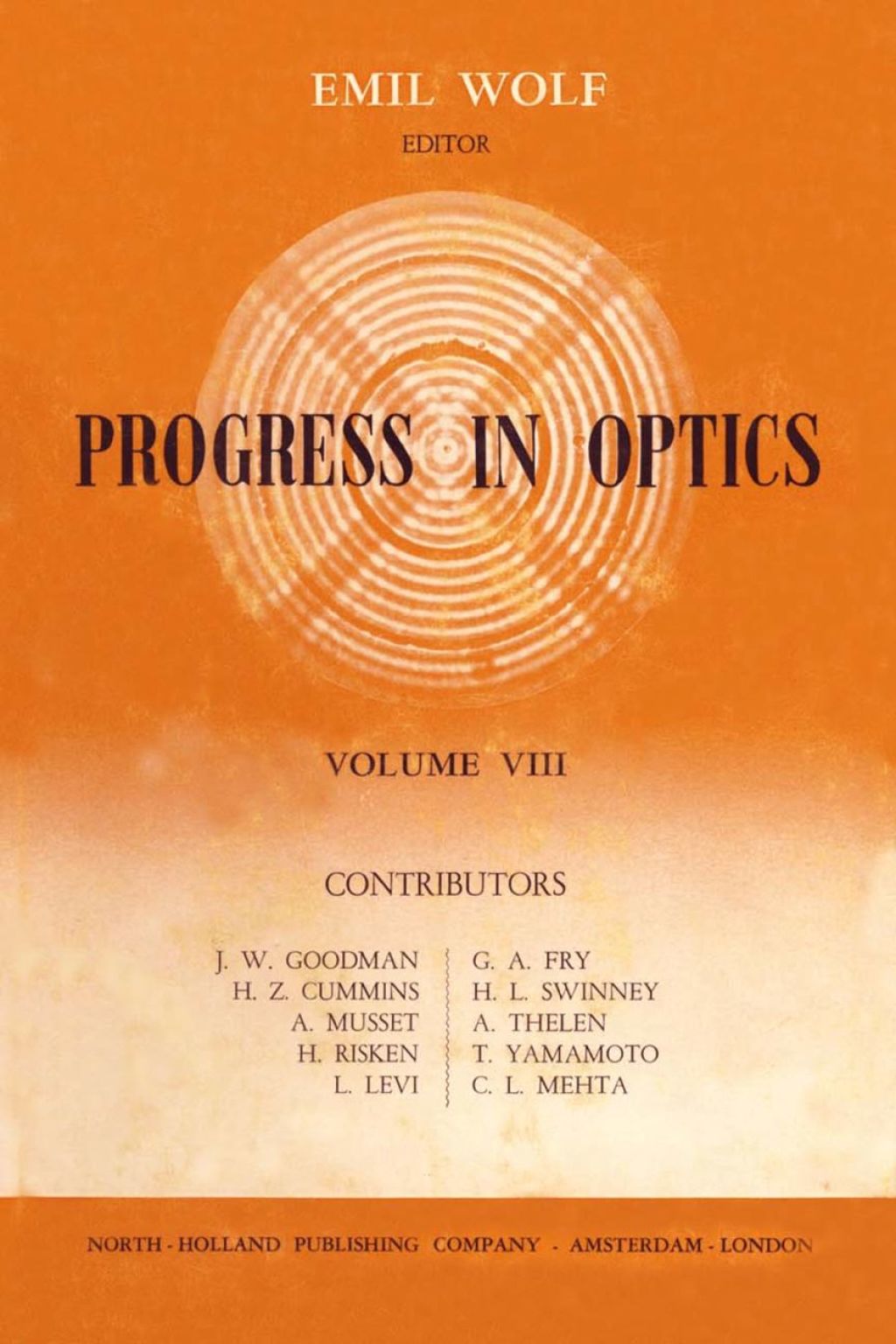 Progress in Optics Volume 8  â€“ PDF/EPUB Version Downloadable