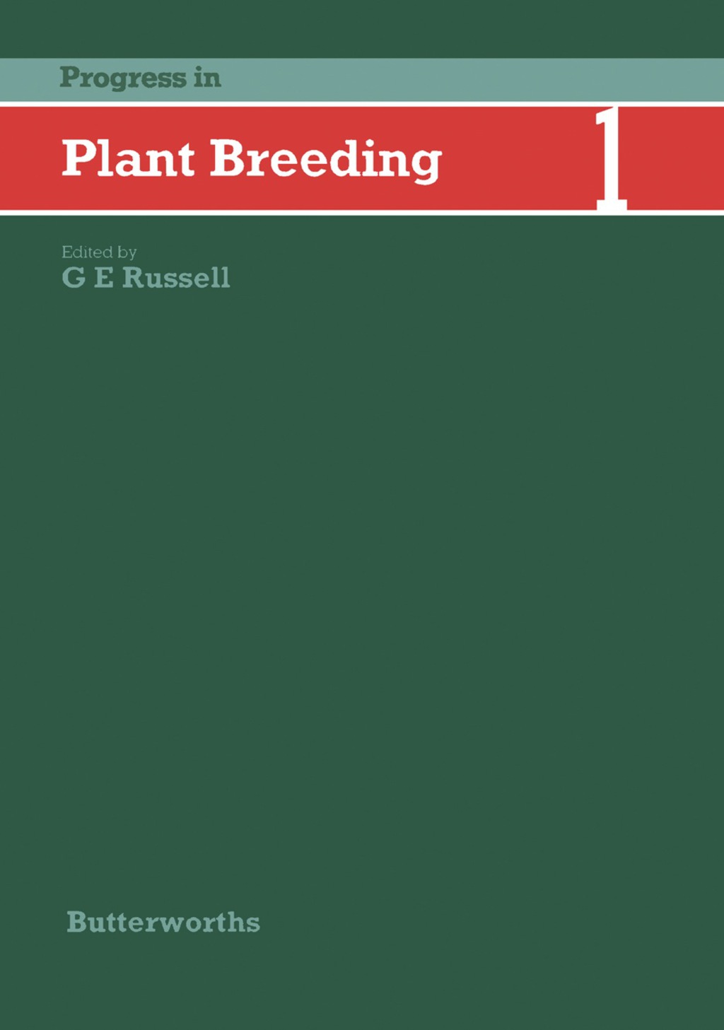 Progress in Plant Breedingâ€”1  â€“ PDF/EPUB Version Downloadable