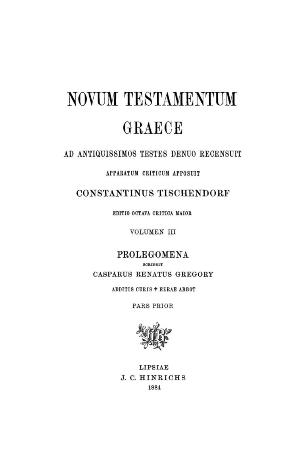 Prolegomena, Pars Prior 1st Edition â€“ PDF/EPUB Version Downloadable