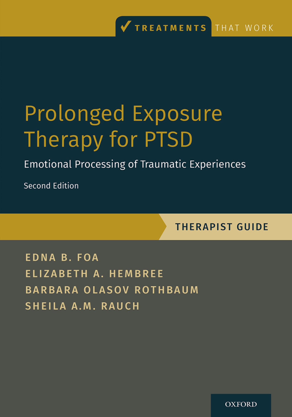 Prolonged Exposure Therapy for PTSD Emotional Processing of Traumatic Experiences - Therapist Guide 2nd Edition â€“ PDF/EPUB Version Downloadable