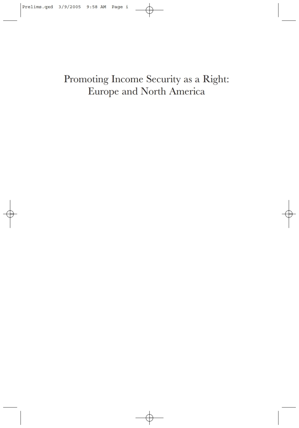 Promoting Income Security as a Right Europe and North America 1st Edition â€“ PDF/EPUB Version Downloadable