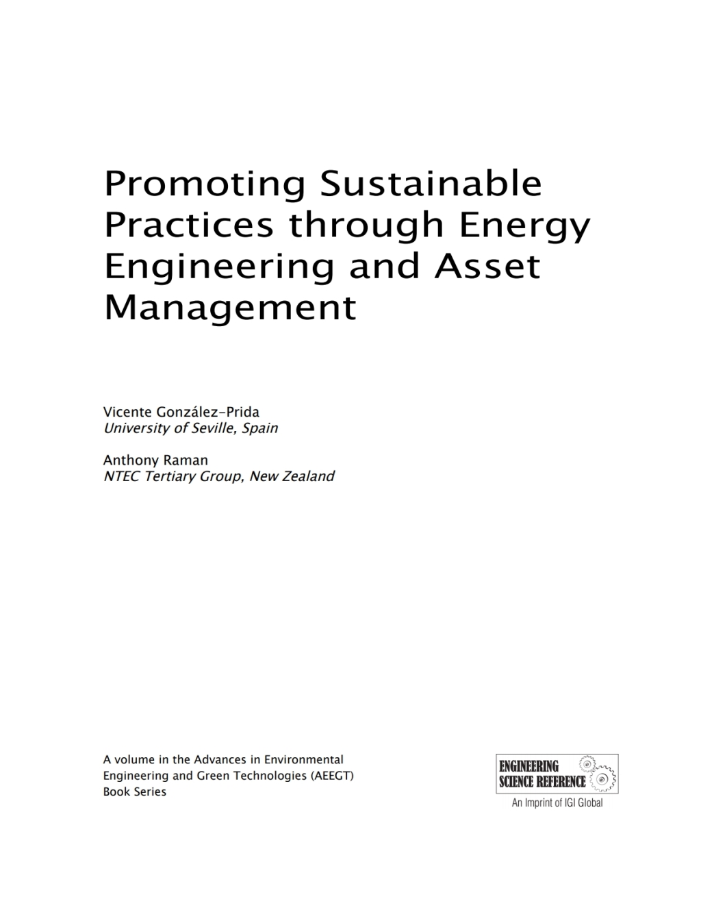 Promoting Sustainable Practices through Energy Engineering and Asset Management  â€“ PDF/EPUB Version Downloadable