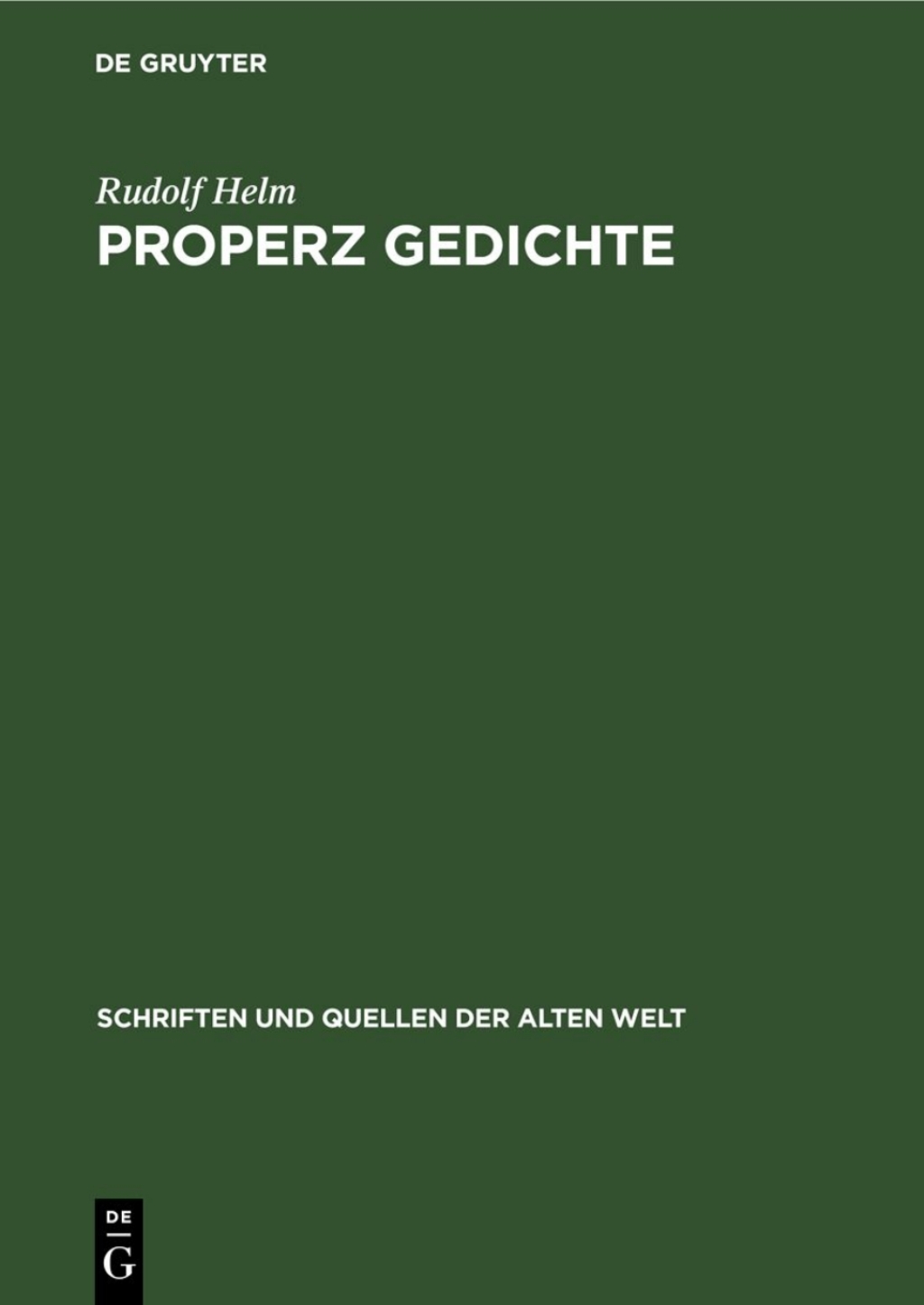 Properz Gedichte 2nd Edition â€“ PDF/EPUB Version Downloadable