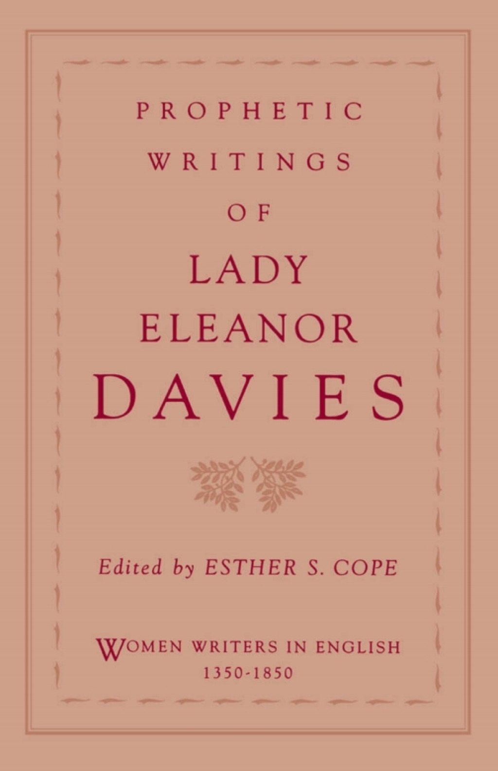 Prophetic Writings of Lady Eleanor Davies  â€“ PDF/EPUB Version Downloadable